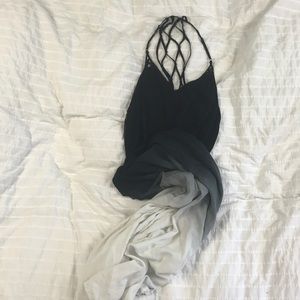 Ombré maxi dress w/ detailed back